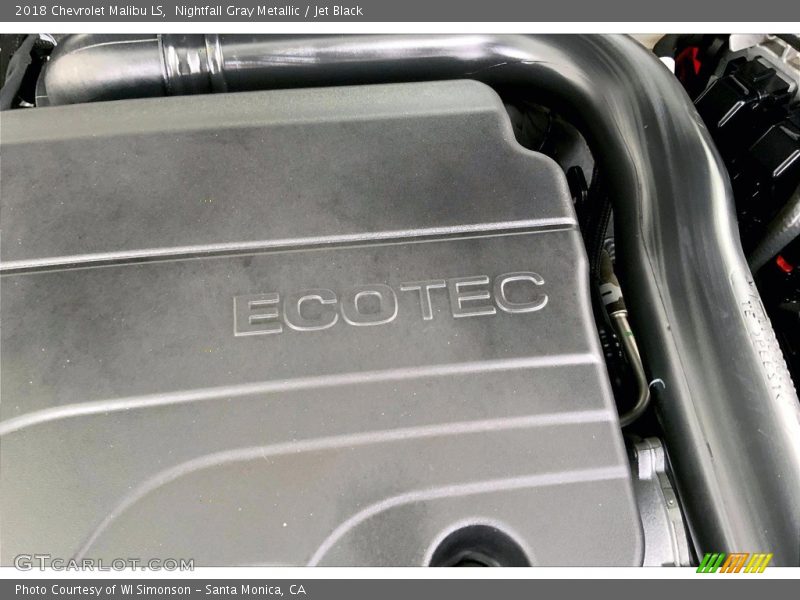 Nightfall Gray Metallic / Jet Black 2018 Chevrolet Malibu LS