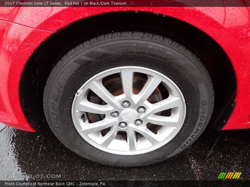 Red Hot / Jet Black/Dark Titanium 2017 Chevrolet Sonic LT Sedan