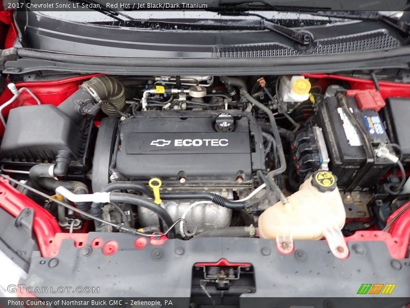 Red Hot / Jet Black/Dark Titanium 2017 Chevrolet Sonic LT Sedan