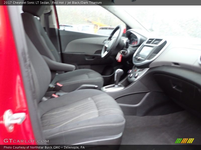 Red Hot / Jet Black/Dark Titanium 2017 Chevrolet Sonic LT Sedan