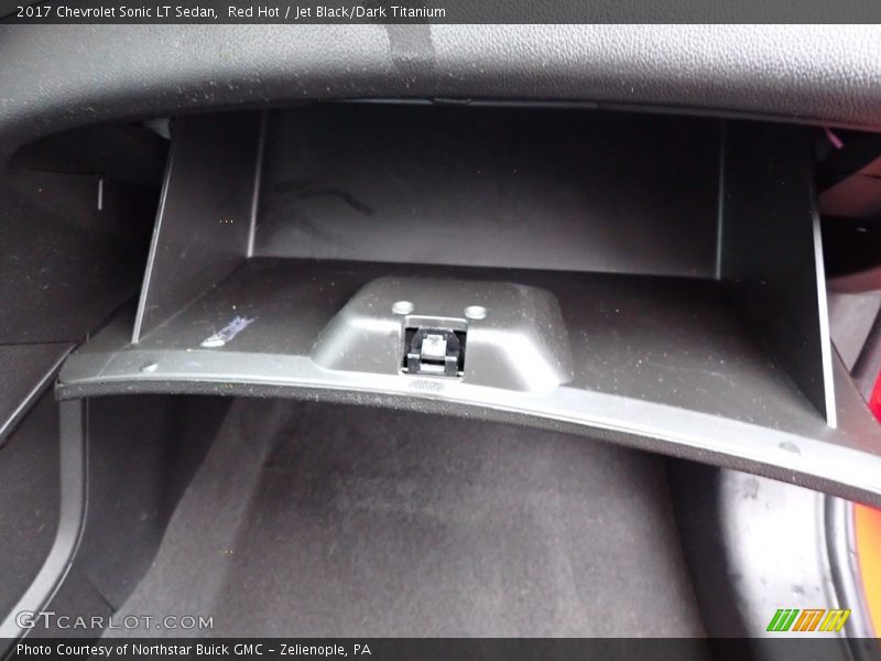 Red Hot / Jet Black/Dark Titanium 2017 Chevrolet Sonic LT Sedan