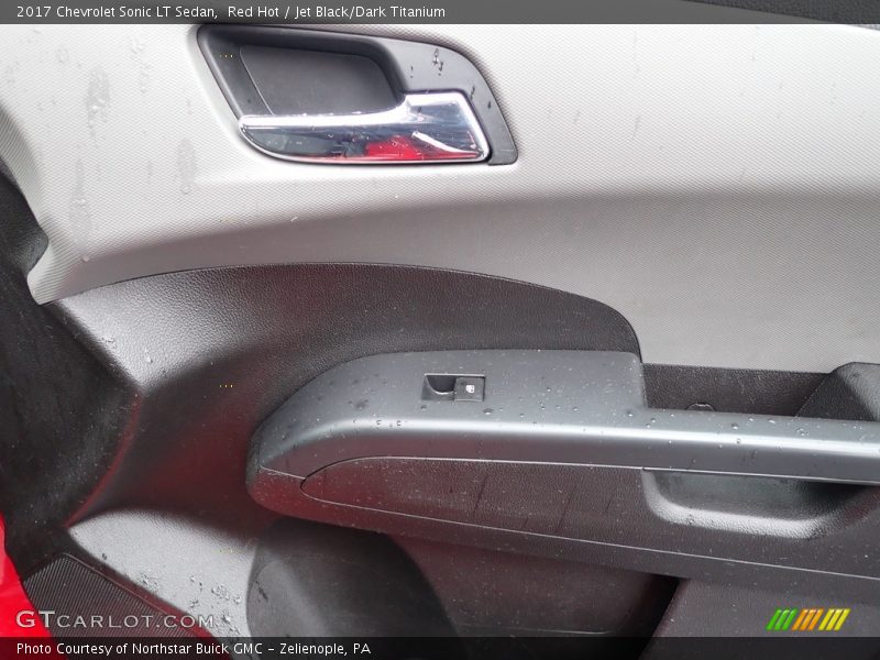 Red Hot / Jet Black/Dark Titanium 2017 Chevrolet Sonic LT Sedan