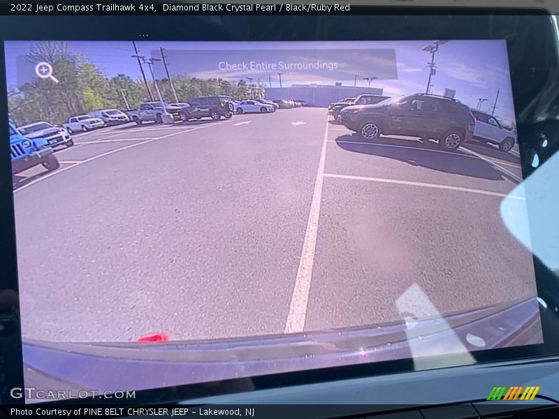 Diamond Black Crystal Pearl / Black/Ruby Red 2022 Jeep Compass Trailhawk 4x4