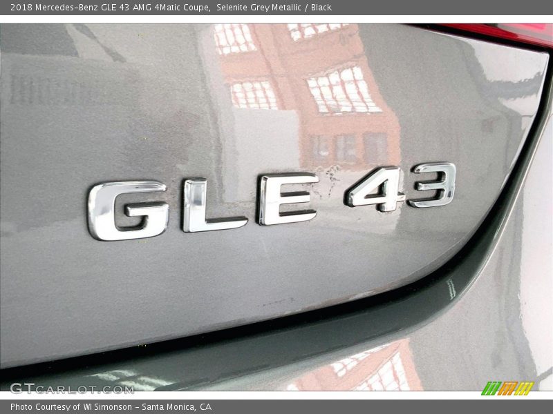 Selenite Grey Metallic / Black 2018 Mercedes-Benz GLE 43 AMG 4Matic Coupe