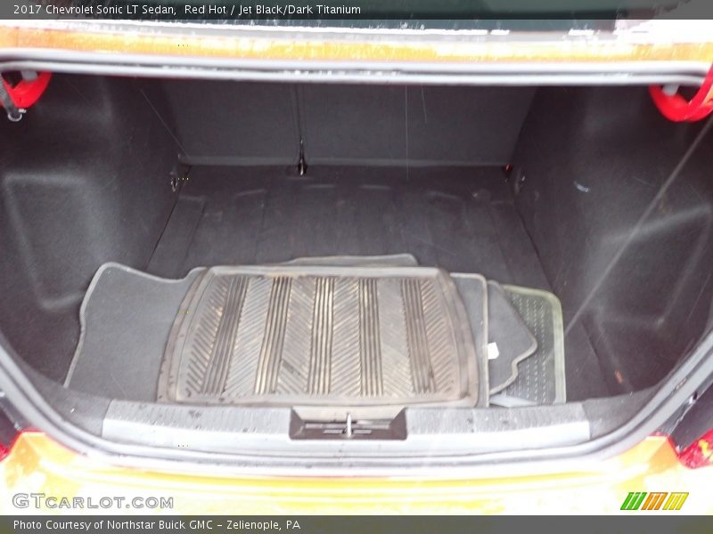 Red Hot / Jet Black/Dark Titanium 2017 Chevrolet Sonic LT Sedan
