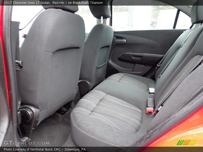 Red Hot / Jet Black/Dark Titanium 2017 Chevrolet Sonic LT Sedan