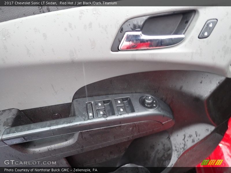 Red Hot / Jet Black/Dark Titanium 2017 Chevrolet Sonic LT Sedan