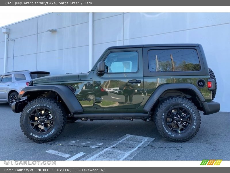  2022 Wrangler Willys 4x4 Sarge Green