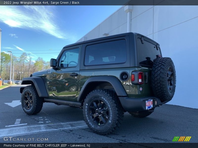 Sarge Green / Black 2022 Jeep Wrangler Willys 4x4