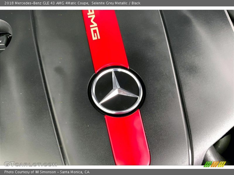 Selenite Grey Metallic / Black 2018 Mercedes-Benz GLE 43 AMG 4Matic Coupe