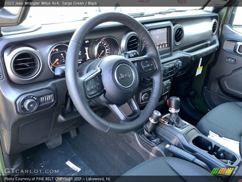 Dashboard of 2022 Wrangler Willys 4x4