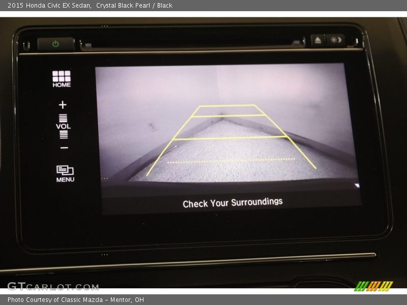 Crystal Black Pearl / Black 2015 Honda Civic EX Sedan