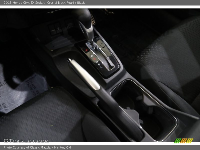 Crystal Black Pearl / Black 2015 Honda Civic EX Sedan