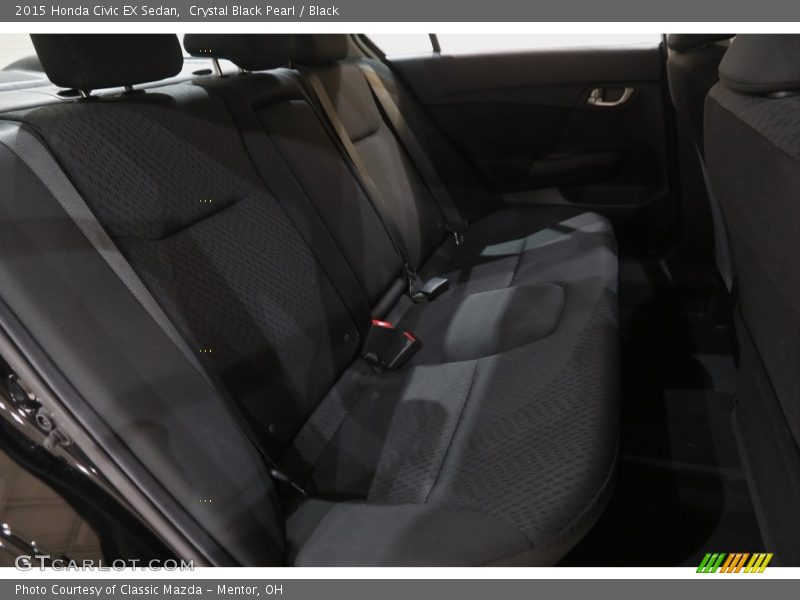 Crystal Black Pearl / Black 2015 Honda Civic EX Sedan