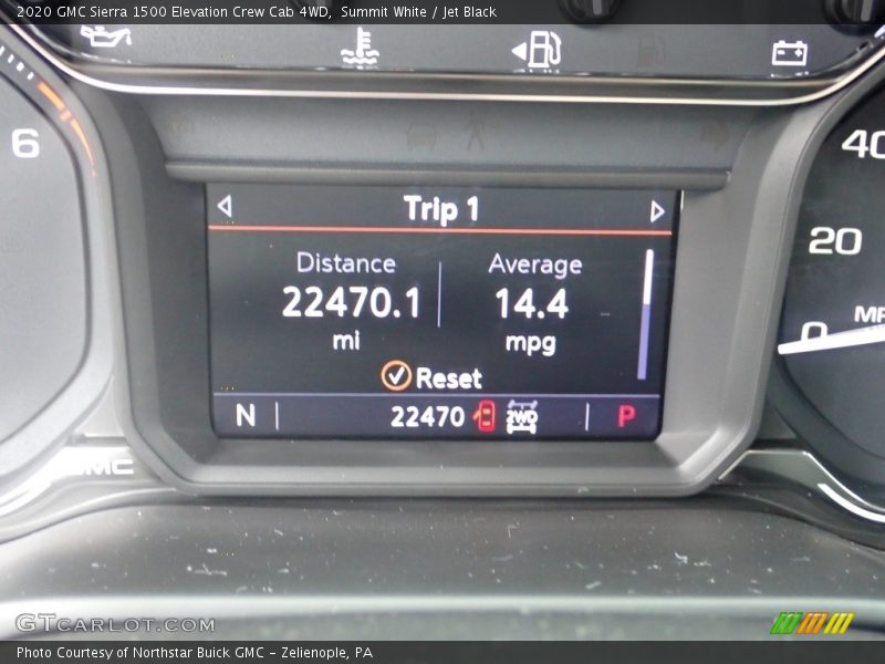 Summit White / Jet Black 2020 GMC Sierra 1500 Elevation Crew Cab 4WD