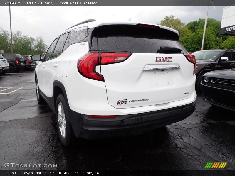 Summit White / Jet Black 2019 GMC Terrain SLE AWD