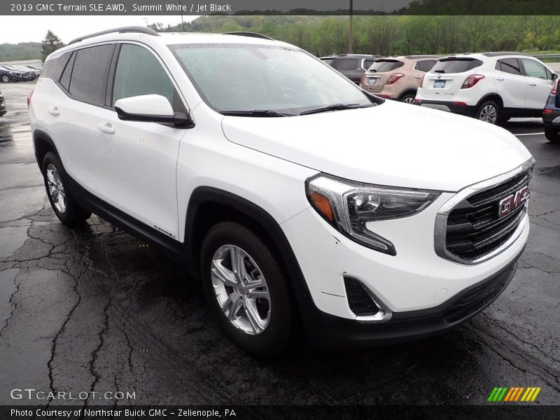 Summit White / Jet Black 2019 GMC Terrain SLE AWD