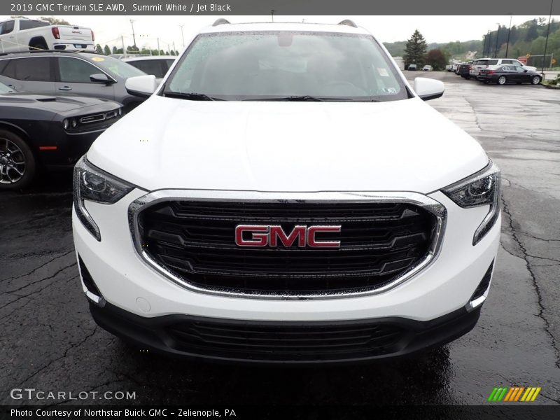 Summit White / Jet Black 2019 GMC Terrain SLE AWD