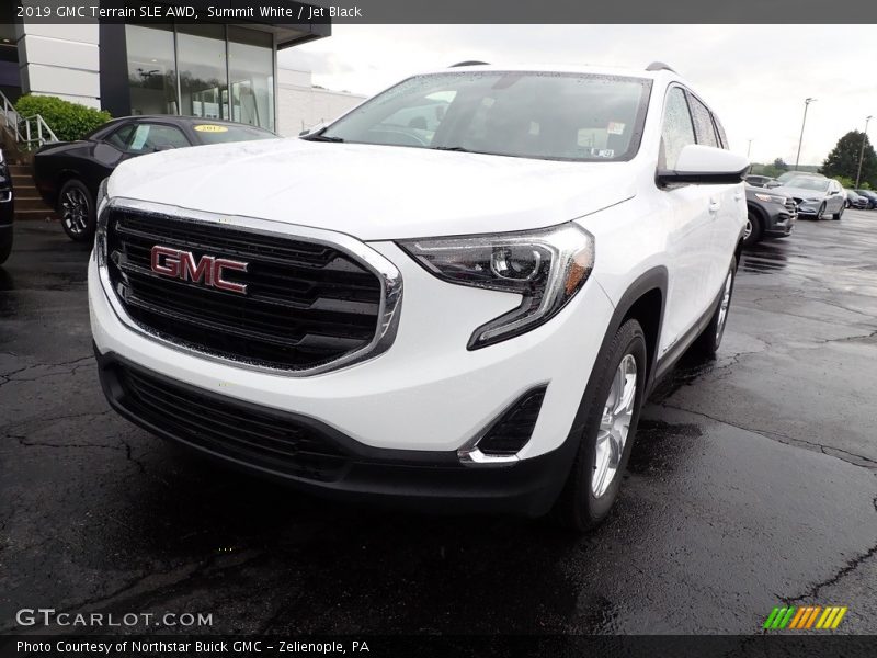 Summit White / Jet Black 2019 GMC Terrain SLE AWD