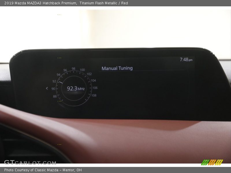 Titanium Flash Metallic / Red 2019 Mazda MAZDA3 Hatchback Premium