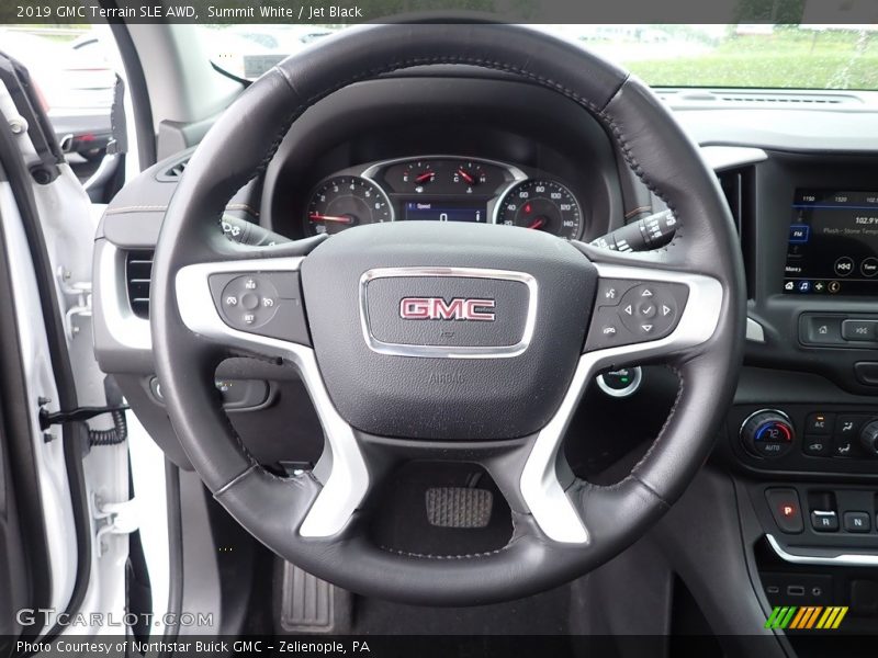 Summit White / Jet Black 2019 GMC Terrain SLE AWD