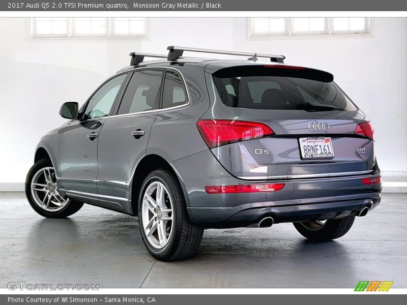 Monsoon Gray Metallic / Black 2017 Audi Q5 2.0 TFSI Premium quattro