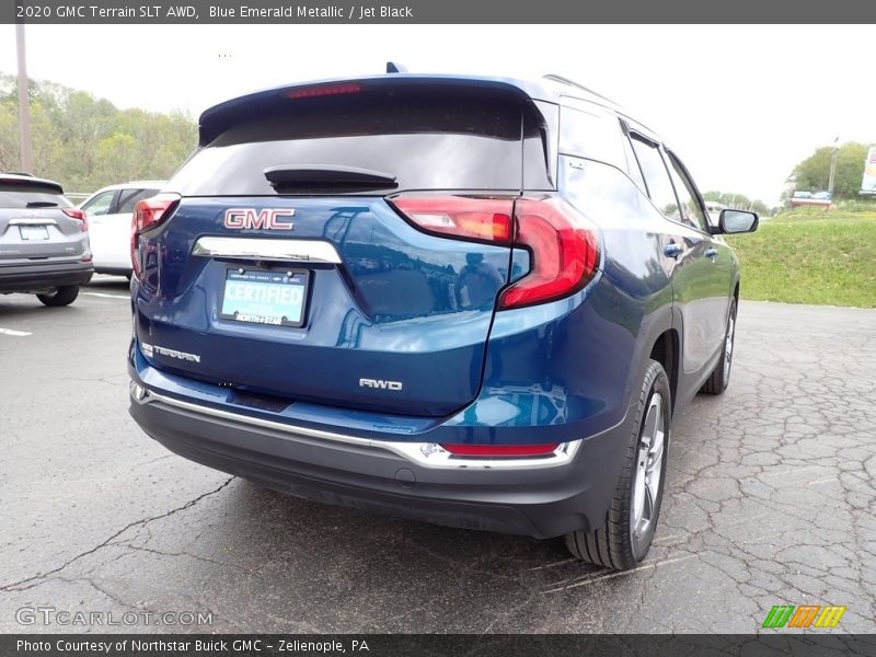 Blue Emerald Metallic / Jet Black 2020 GMC Terrain SLT AWD