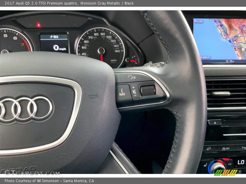 Monsoon Gray Metallic / Black 2017 Audi Q5 2.0 TFSI Premium quattro