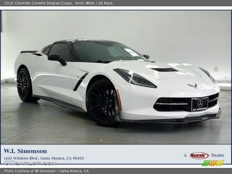 Arctic White / Jet Black 2016 Chevrolet Corvette Stingray Coupe