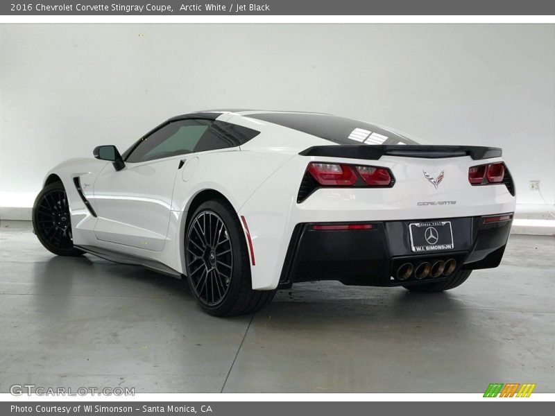 Arctic White / Jet Black 2016 Chevrolet Corvette Stingray Coupe