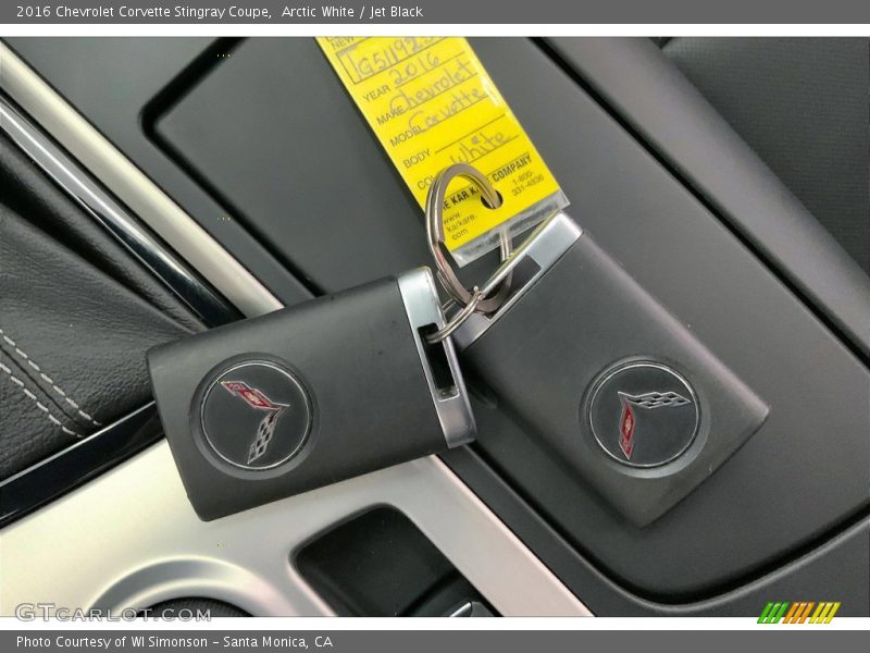 Keys of 2016 Corvette Stingray Coupe