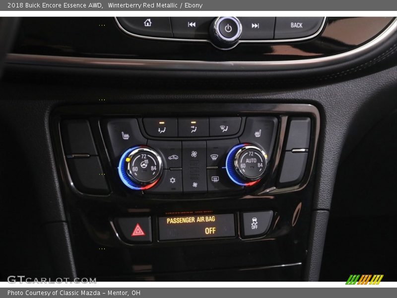 Winterberry Red Metallic / Ebony 2018 Buick Encore Essence AWD