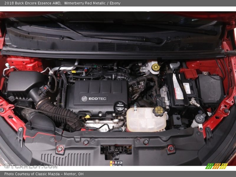 Winterberry Red Metallic / Ebony 2018 Buick Encore Essence AWD