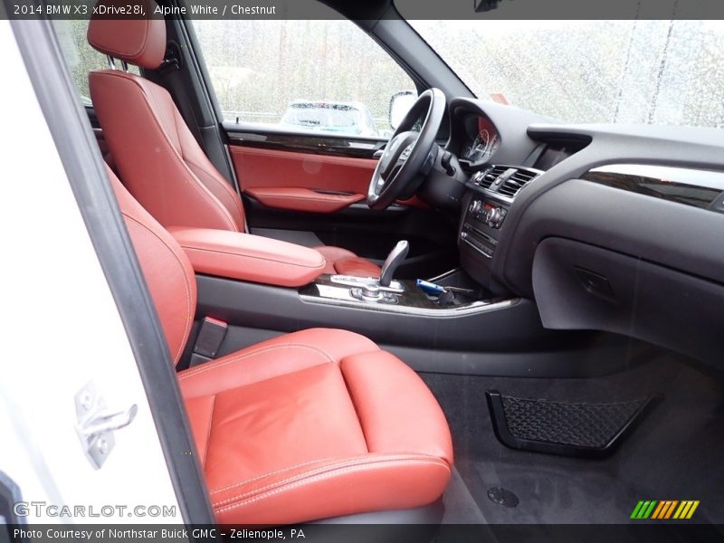 Alpine White / Chestnut 2014 BMW X3 xDrive28i