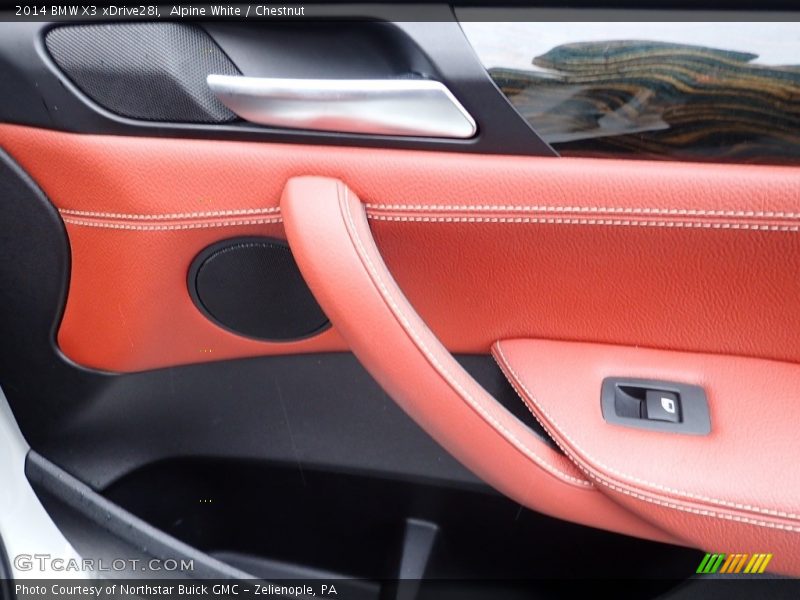 Alpine White / Chestnut 2014 BMW X3 xDrive28i