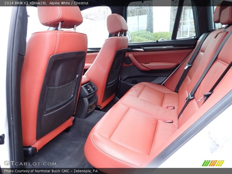 Alpine White / Chestnut 2014 BMW X3 xDrive28i