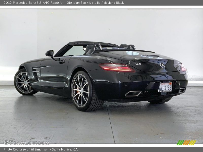 Obsidian Black Metallic / designo Black 2012 Mercedes-Benz SLS AMG Roadster