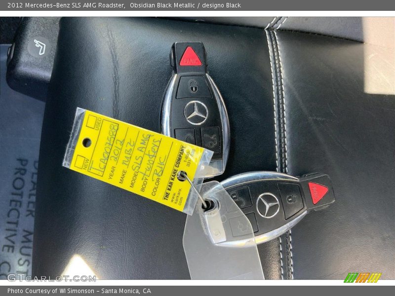 Obsidian Black Metallic / designo Black 2012 Mercedes-Benz SLS AMG Roadster