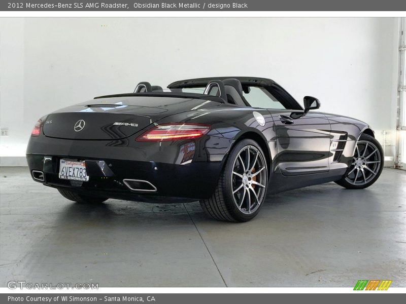 Obsidian Black Metallic / designo Black 2012 Mercedes-Benz SLS AMG Roadster