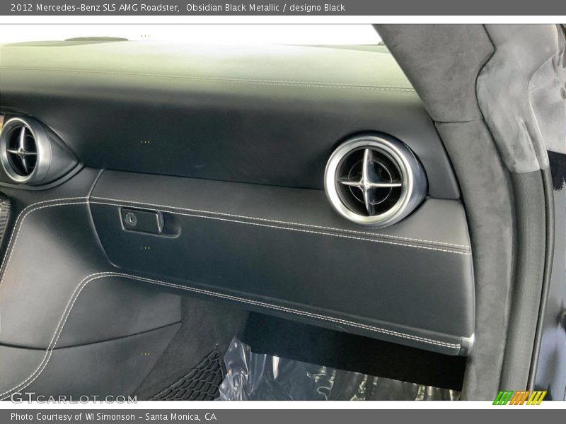 Obsidian Black Metallic / designo Black 2012 Mercedes-Benz SLS AMG Roadster
