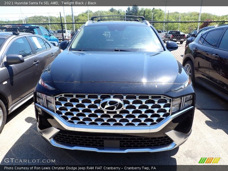 Twilight Black / Black 2021 Hyundai Santa Fe SEL AWD