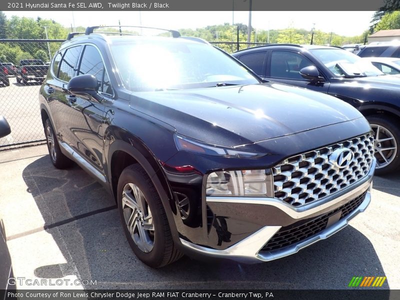 Twilight Black / Black 2021 Hyundai Santa Fe SEL AWD