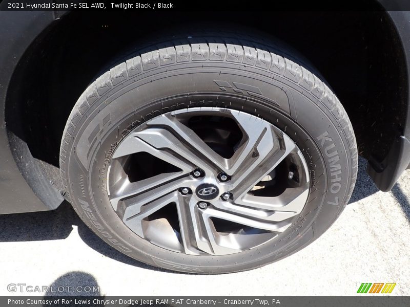 Twilight Black / Black 2021 Hyundai Santa Fe SEL AWD