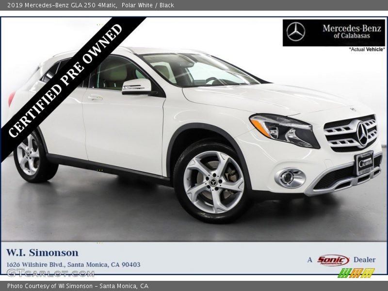 Polar White / Black 2019 Mercedes-Benz GLA 250 4Matic