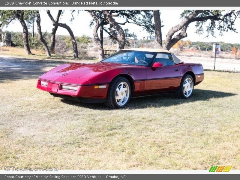  1989 Corvette Convertible Dark Red Metallic