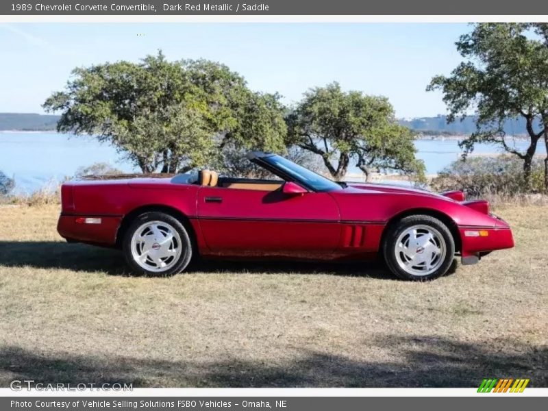 1989 Corvette Convertible Dark Red Metallic