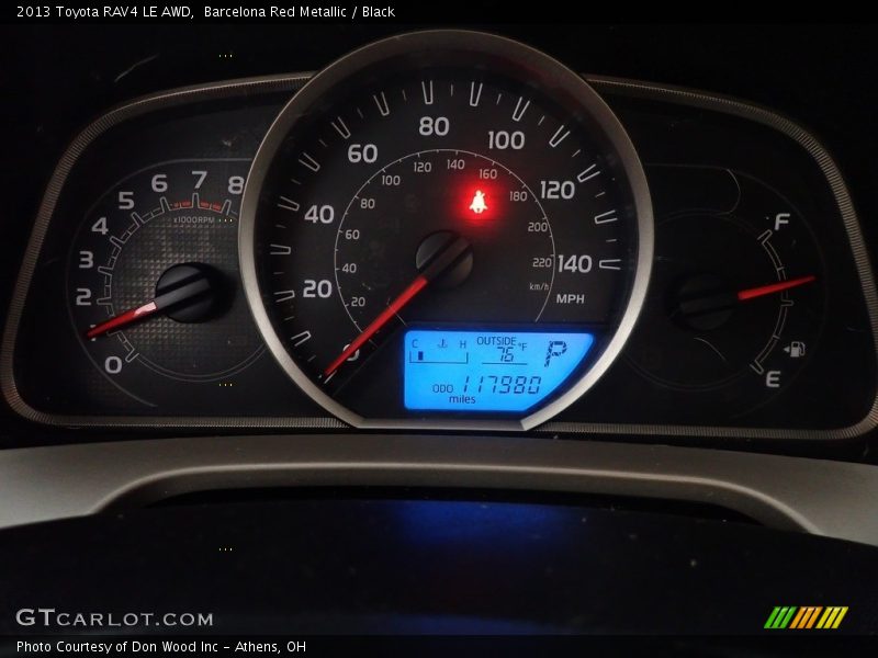 Barcelona Red Metallic / Black 2013 Toyota RAV4 LE AWD
