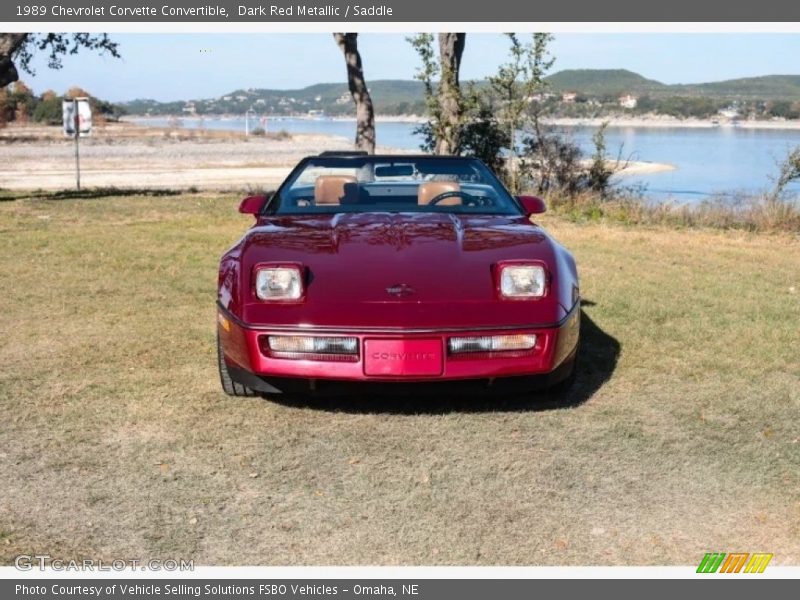 Dark Red Metallic / Saddle 1989 Chevrolet Corvette Convertible