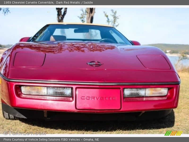 Dark Red Metallic / Saddle 1989 Chevrolet Corvette Convertible