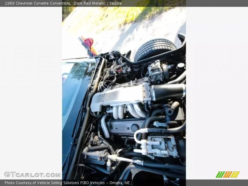 Dark Red Metallic / Saddle 1989 Chevrolet Corvette Convertible